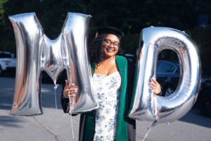 Student balloon UVA graduation