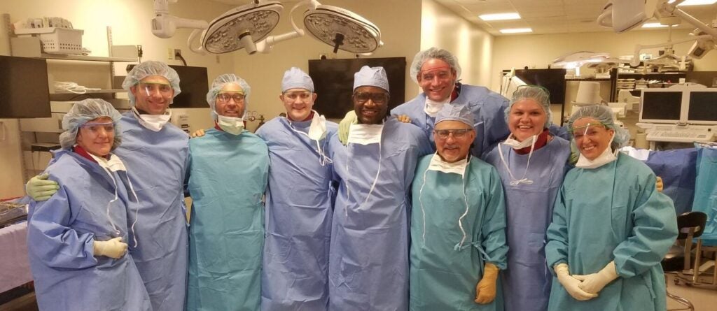 University of Virginia Pain Management Division Kyphoplasty Cadaver Lab with Fellows at the January 2020 Workshop.