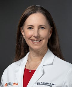 University of Virginia Peggy McNnaull, MD, Anesthesiology Chair, Pediatrics