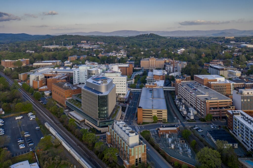 UVA Hospital aerial view