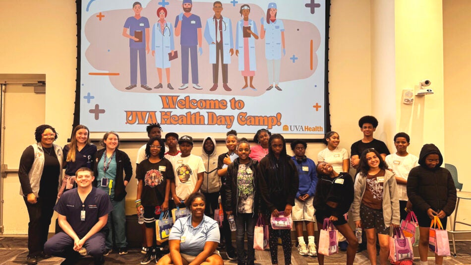 UVA Health Day Camp Participants and Volunteers April 29, 2025