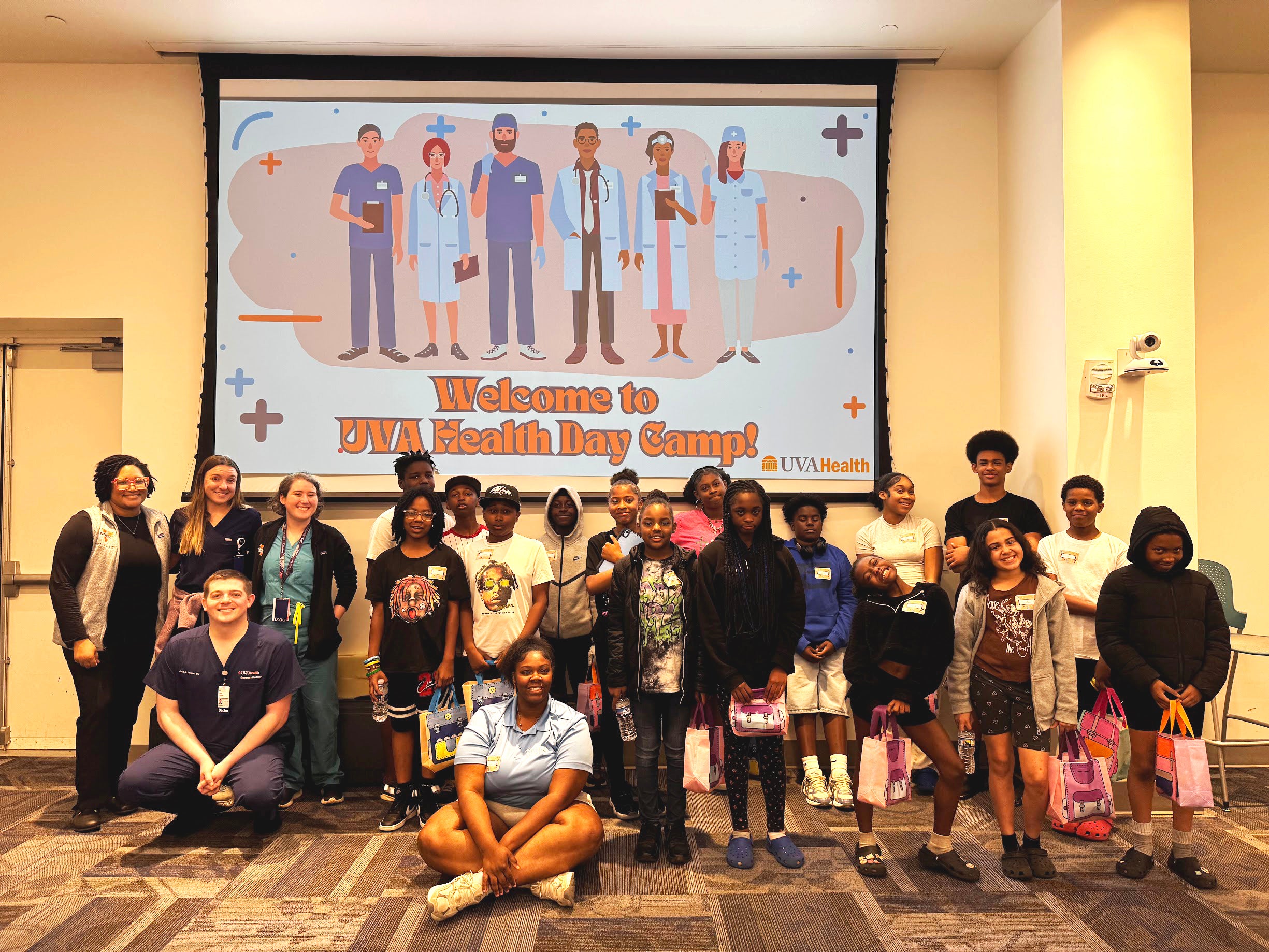 UVA Health Day Camp Participants and Volunteers April 29, 2025