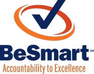 UVA BeSmart logo (blue check mark within orange circle), Accountability to Excellence