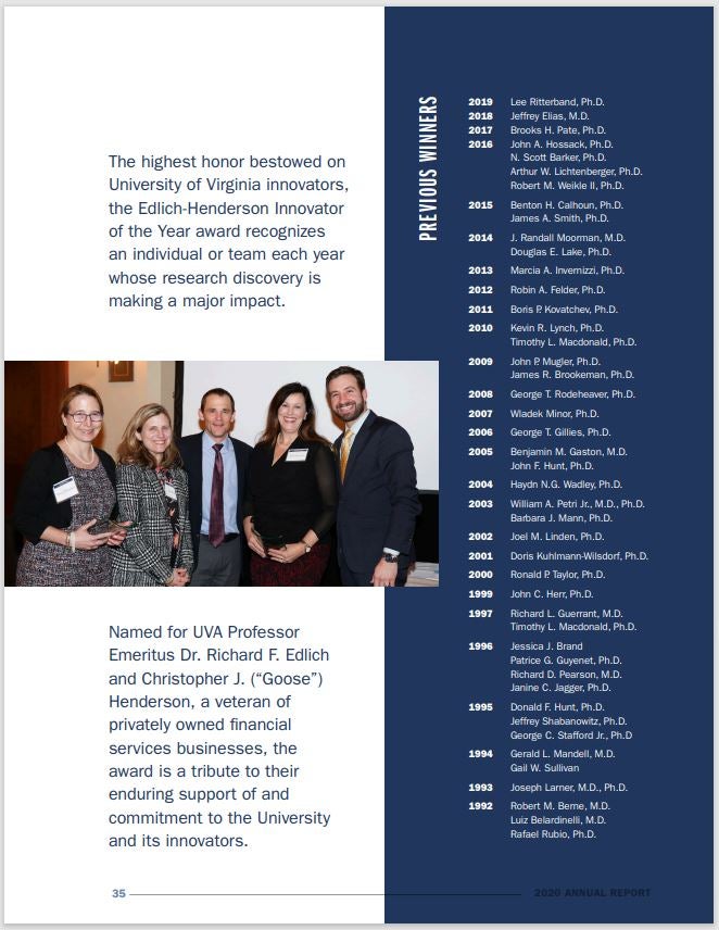 Celebrating Impact Through Innovation, UVA PVG 