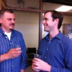 UVA B.I.G researchers enjoying a beverage.
