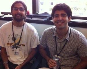 Picture of UVA B.I.G researchers Sachin Gadani and Shadi Khalil of Kipnis Lab