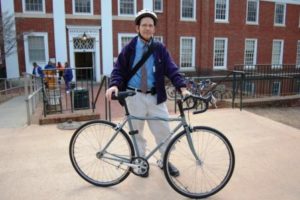 becker with his bike