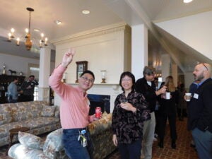 Dr Hui Li and Dr Yuh-Hwa Wang posing for a picture