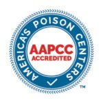 The seal of accreditation from America's Poison Centers