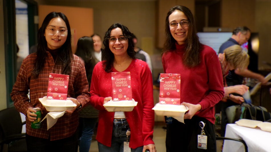 UVA Comprehensive Cancer Center team members celebrate the Lunar New Year.