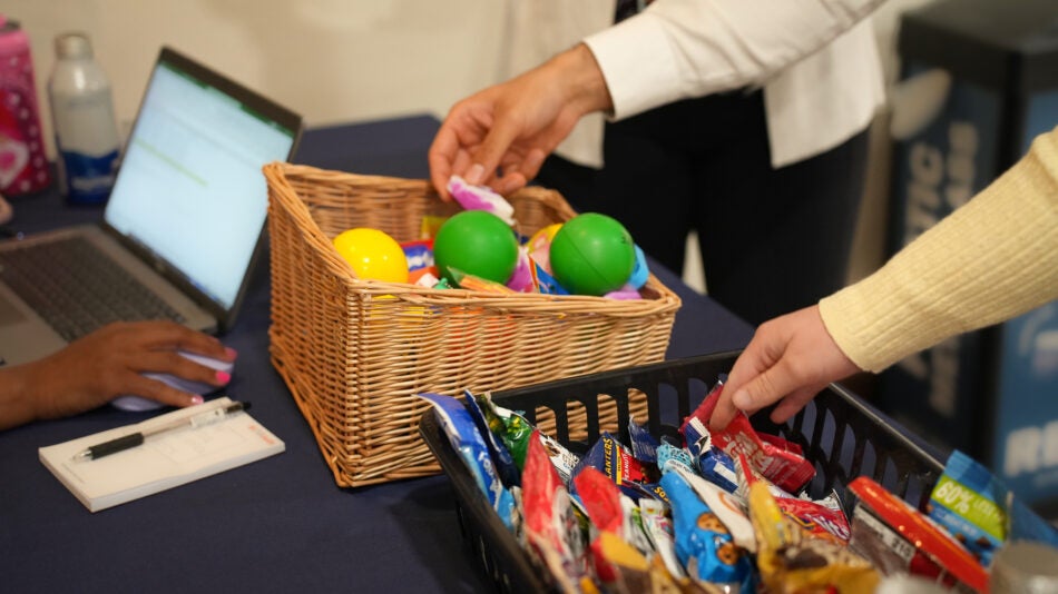 Team members from the UVA Comprehensive Cancer Center enjoyed a variety of delicious snacks during the Phenomenal Women Award Presentation and Lunch and the R3: Rest, Reset, Restore – Stress Management Session.