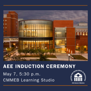 A flyer showing a building and event info