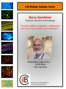 Cell Biology Seminar Series: Barry Gumbiner @ Cell Biology Conference Room, Pinn 3016