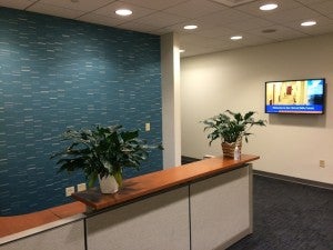 Conference room in the clinical skills center.