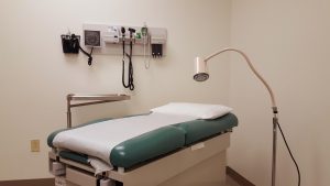 Exam room in the clinical skills center