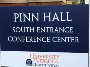 Pinn Hall South Entrance Conference Center Sign