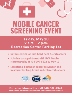 Mobile Cancer Screening Event @ Recreation Center Parking Lot | Christiansburg | Virginia | United States