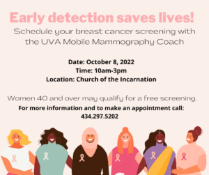 Mobile Mammography at The Church of the Incarnation @ Church of the Incarnation