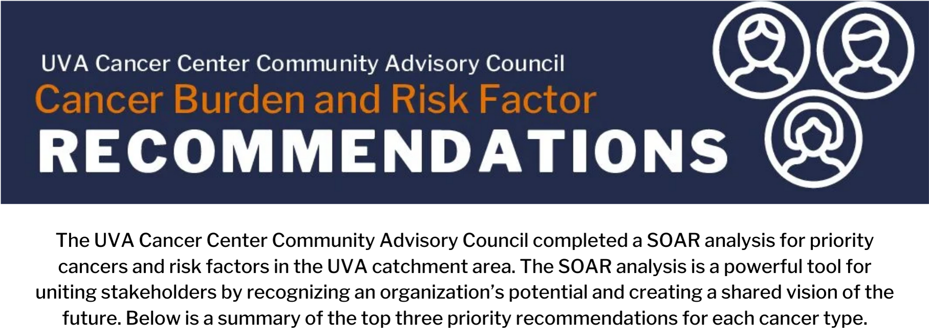 CAC Recommendations Horizontal View