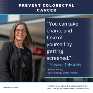 Colorectal Cancer Campaign Yvonne Edwards 2024