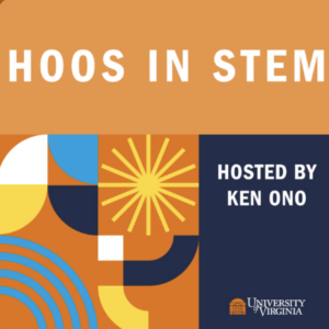 Hoos in STEM podcast decal.
