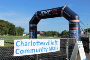 Charlottesville Community walk ballon arch