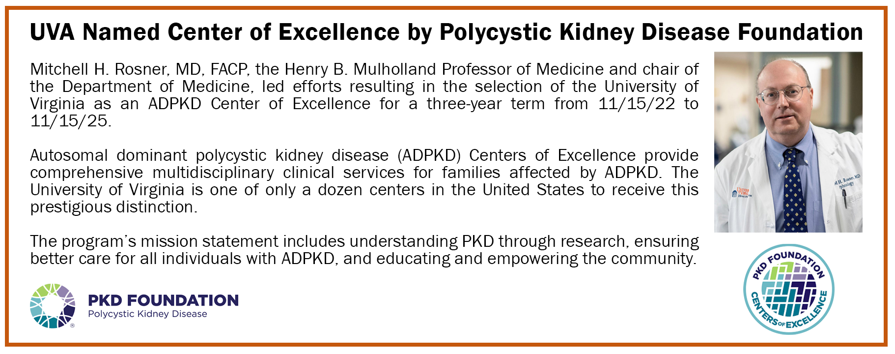 Image with information on kidney award.