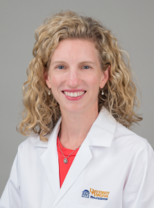 portrait of Dr. Kathryn Mutter in her white coat