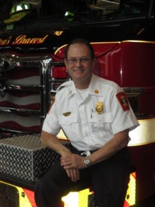 portrait of Dr. George Lindbeck in CFD uniform