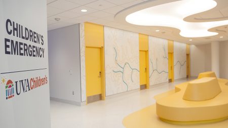 empty pediatric waiting room