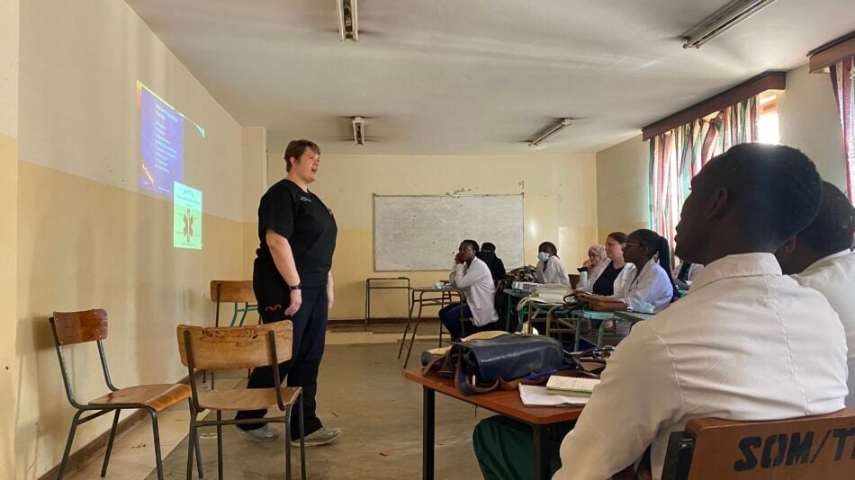 Kat Teaching at Moi