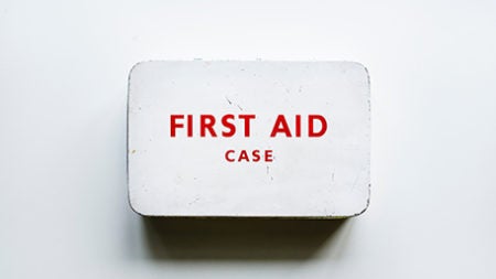 Image of a white first aid case