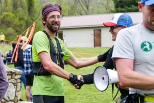 runner completing a race