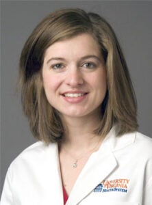 Picture of Pamela Mason, MD, in white coat smiling