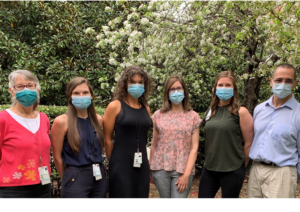 Team Photo Outside with Masks 2021
