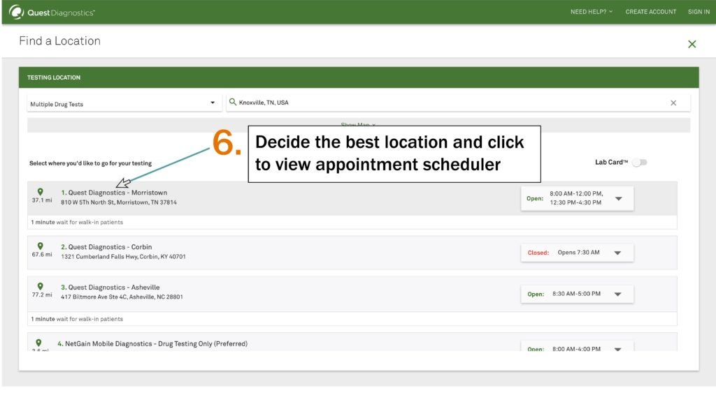 quest diagnostics appointment scheduling