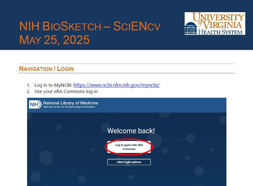 SciENcv Job Aid