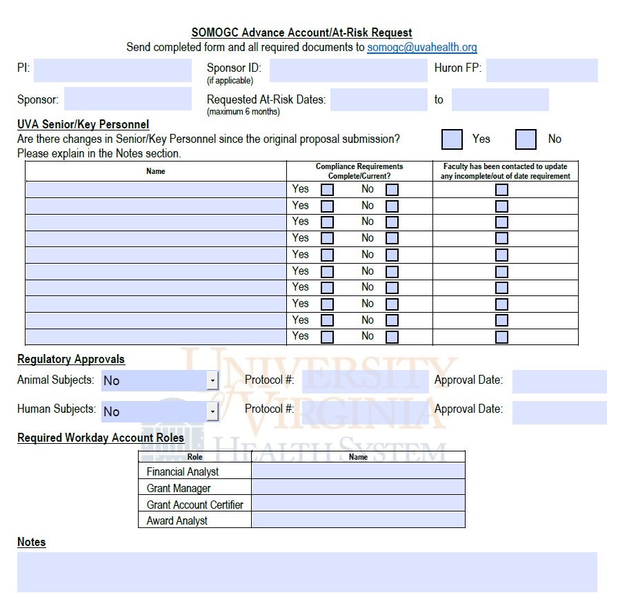 At-Risk Cover Sheet
