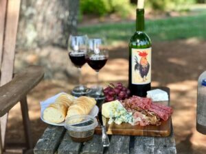 Photo of spread at a winery