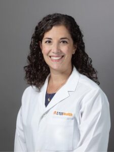 Dr. Katie Waybill in her whitecoat