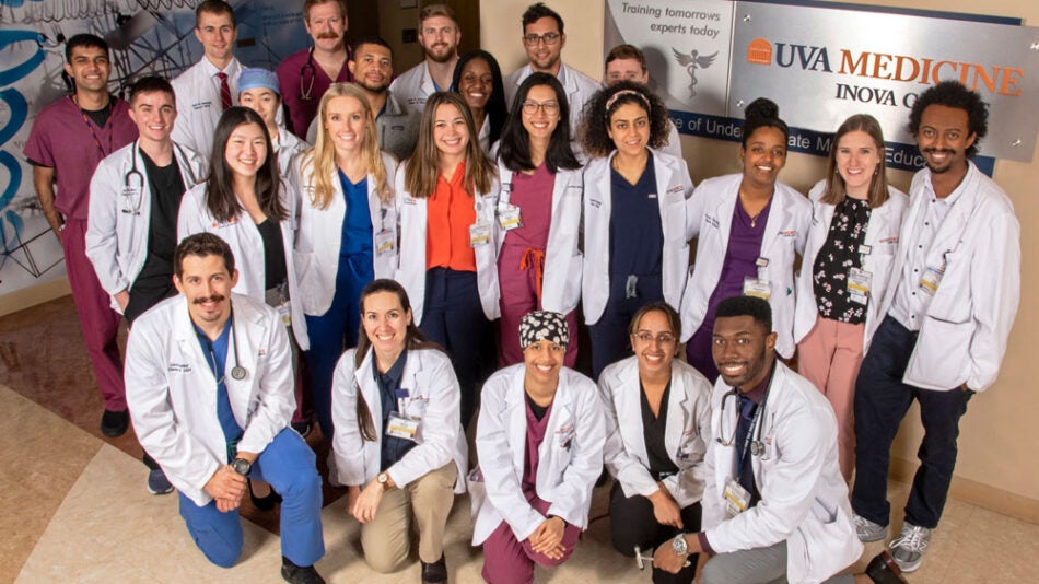 UVA MD Students at INOVA Hospital