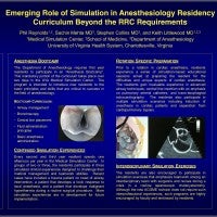 Emerging Role of Simulation in Anesthesia Residency Curriculum