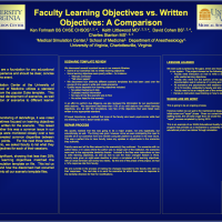 Faculty Learning Objectives vs. Written Objectives: A Comparison
