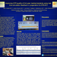 Improving CPR quality of 3rd year medical students using real-time simulation feedback in preparation for EPA #12