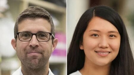 John Lukens (left) and Jessica Thanos (right)