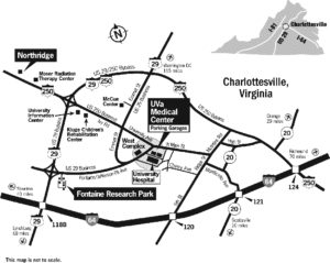 Map of clinical areas