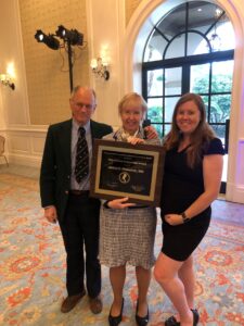 Dr. JoAnn Pinkerton being awarded the 2022 SAAOG Lifetime Achievement Award