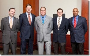 Drs. Mark Miller (Division Head), Stephen Brockmeier, Eric Carson, David Diduch, and Winston Gwathmey