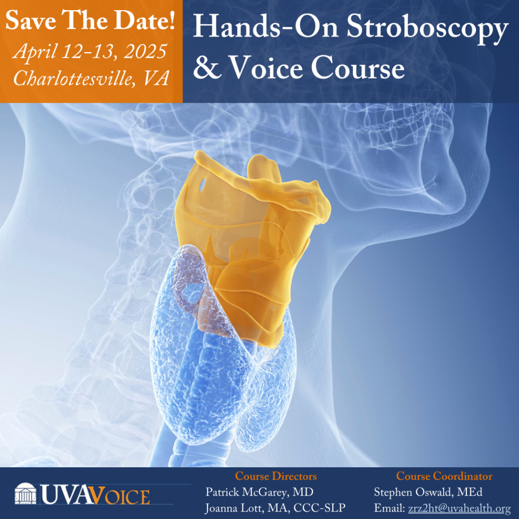 UVA Stroboscopy Course, 2025