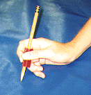 photo of pencil with grip